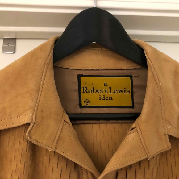 Vintage 70-80's a Robert Lewis idea Men's Suede Shirt Size: 42 - Picture 3 of 15
